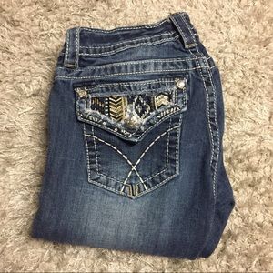 Miss Me signature boot cut jeans